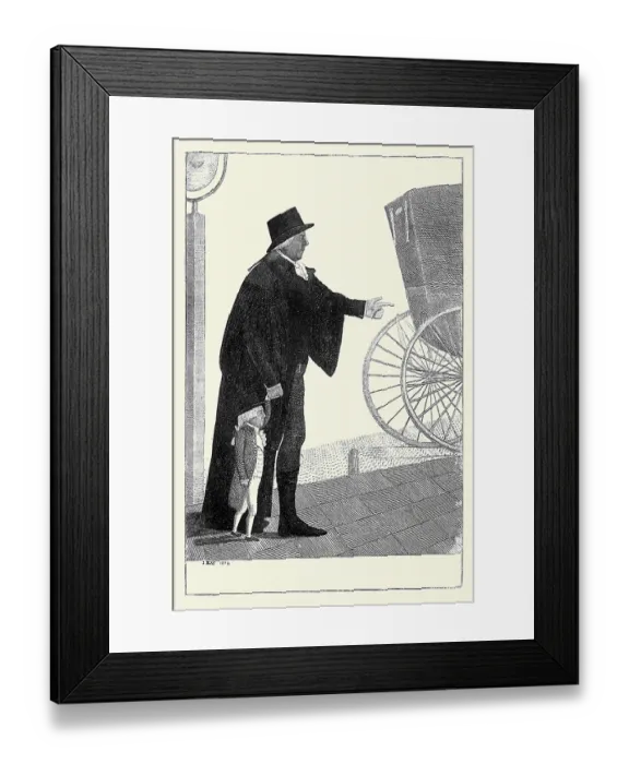Framed Print : Joźef Boruwlaski with Neil Fergusson