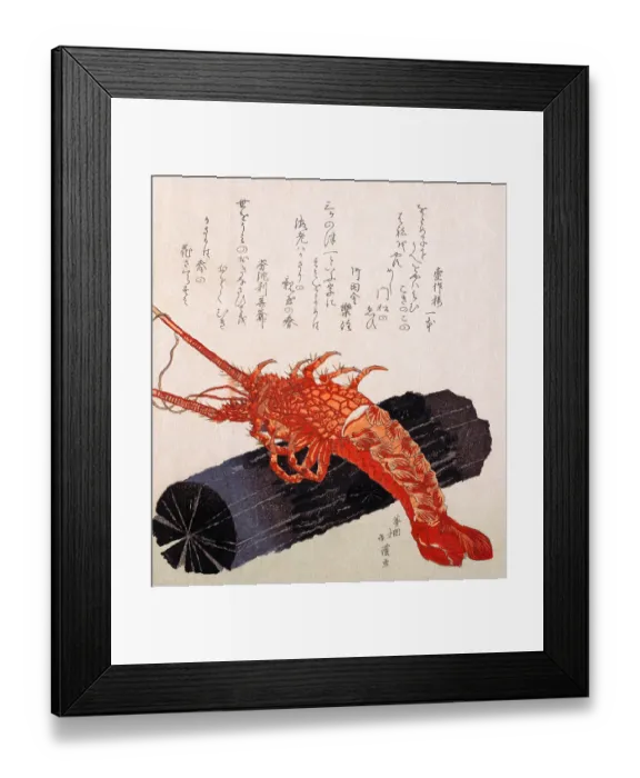 Framed Print : Lobster on a log Framed Print : Lobster on a log
