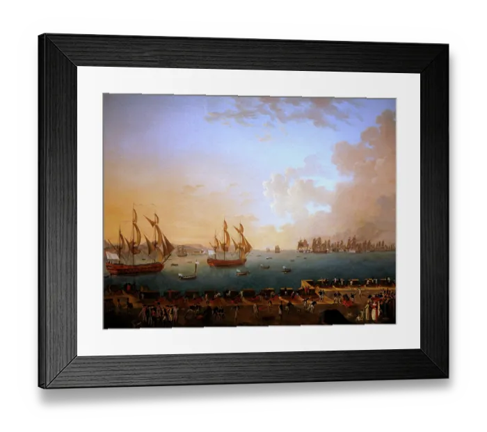 Framed Print : Battle of Martinique, 1779 Framed Print : Battle of Martinique, 1779