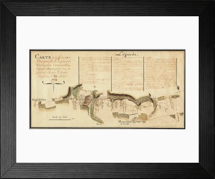 Framed Print : Battle of Monmouth Court House Framed Print : Battle of Monmouth Court House