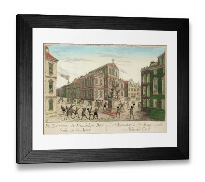 Framed Print : Destruction of the Royal Statue Framed Print : Destruction of the Royal Statue