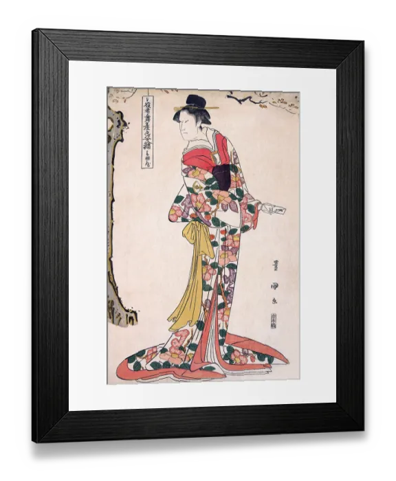 Framed Print : The Actor Onoe Matsusuke in the Role of Lady Iwafuji Framed Print : The Actor Onoe Matsusuke in the Role of Lady Iwafuji