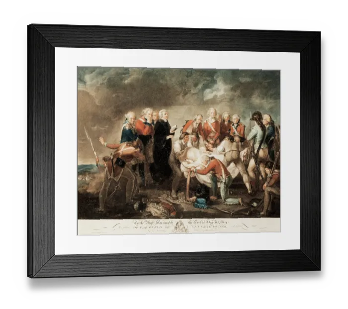 Framed Print : The Burial of General Fraser Framed Print : The Burial of General Fraser