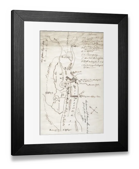 Framed Print : Operations against Philadelphia 1777 Framed Print : Operations against Philadelphia 1777