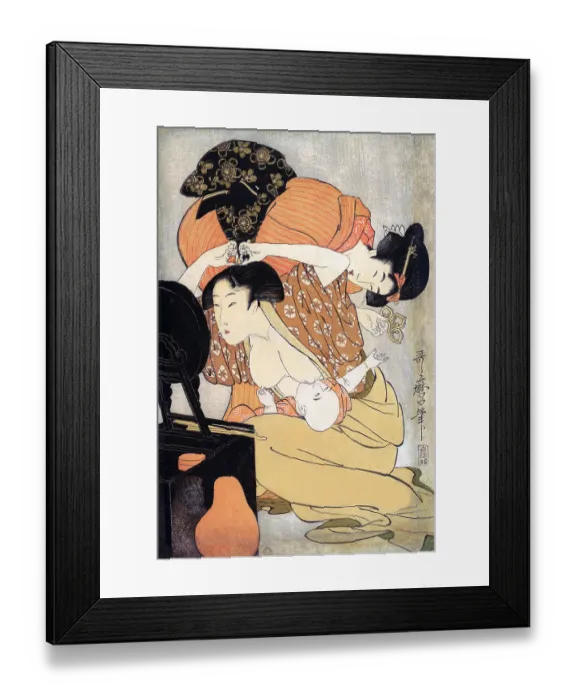 Framed Print : Mother breastfeeding a baby Framed Print : Mother breastfeeding a baby
