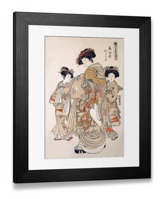 Framed Print : Courtesans in a Brothel Framed Print : Courtesans in a Brothel