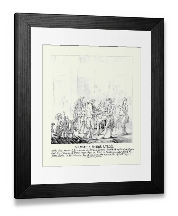 Framed Print : Le plat a barbe Lillois
