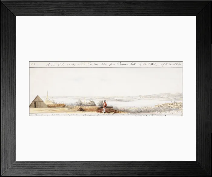 Framed Print : View of the country around Boston Framed Print : View of the country around Boston