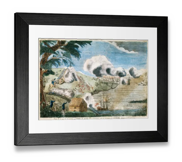 Framed Print : Battle of Charleston Framed Print : Battle of Charleston