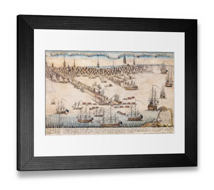 Framed Print : British Ships of War Landing Their Troops Framed Print : British Ships of War Landing Their Troops