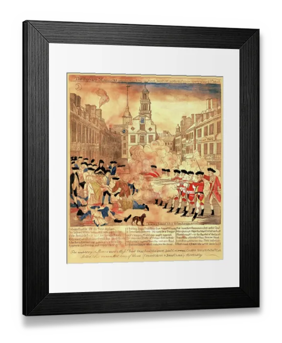 Framed Print : The Bloody Massacre Framed Print : The Bloody Massacre