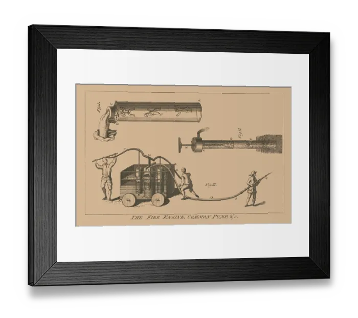 Framed Print : The fire engine, common pump, &c Framed Print : The fire engine, common pump, &c