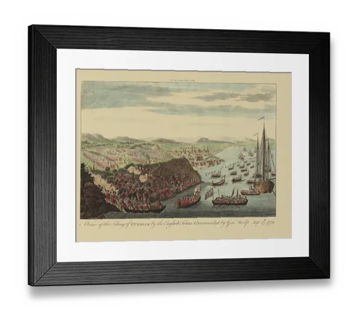 Framed Print : Taking of Quebec Framed Print : Taking of Quebec