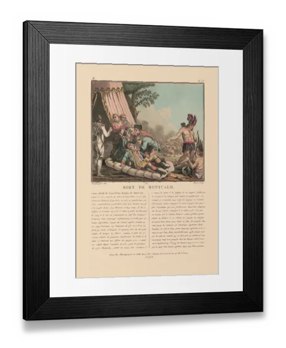Framed Print : Mort de Montcalm Framed Print : Mort de Montcalm