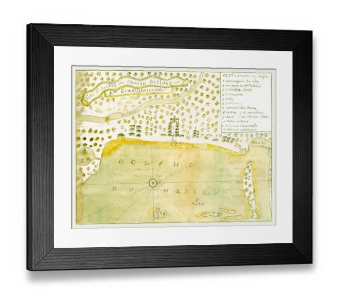 Framed Print : Fort St. Loüis ou Nouveau Billoxy Framed Print : Fort St. Loüis ou Nouveau Billoxy