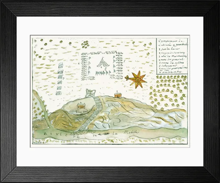 Framed Print : Map of Fort Confederation Framed Print : Map of Fort Confederation