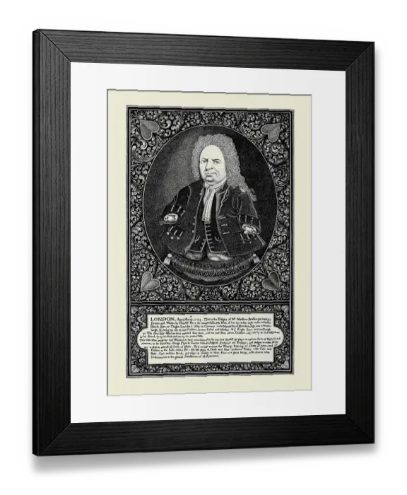 Framed Print : Effigy of Matthias Buchinger Framed Print : Effigy of Matthias Buchinger