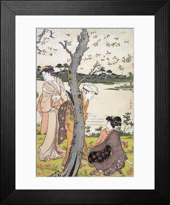 Framed Print : Gathering Young Flowers Framed Print : Gathering Young Flowers