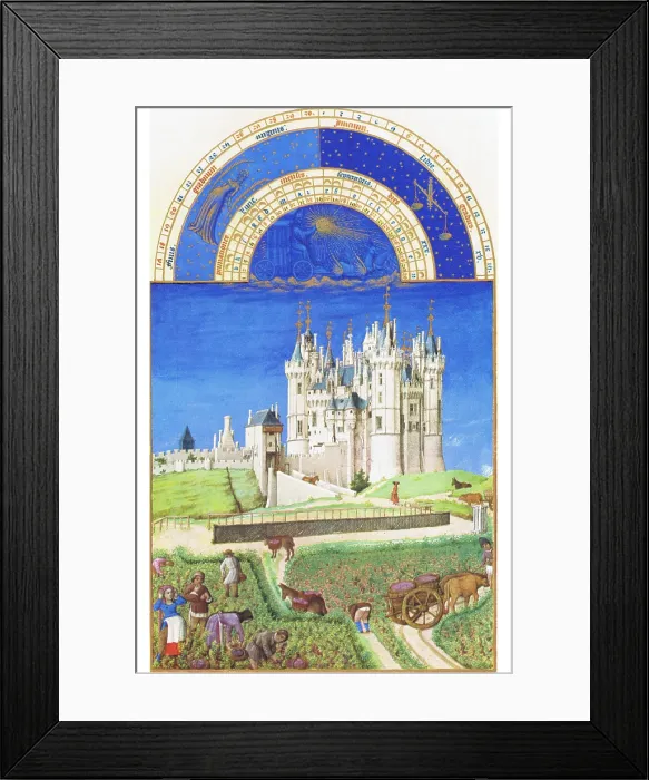 Framed Print : Le Tres riches heures du Duc de Berry - September Framed Print : Le Tres riches heures du Duc de Berry - September