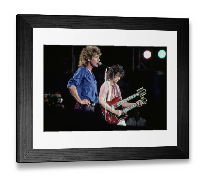 Framed Print : Led Zeppelin Performing At Live Aid Framed Print : Led Zeppelin Performing At Live Aid