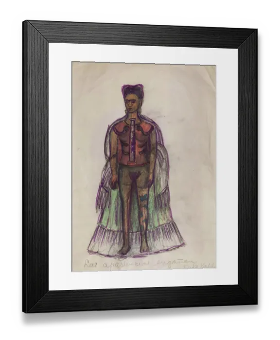 Framed Print : Appearances Can Be Deceiving. Page From Frida Kahlos Diary