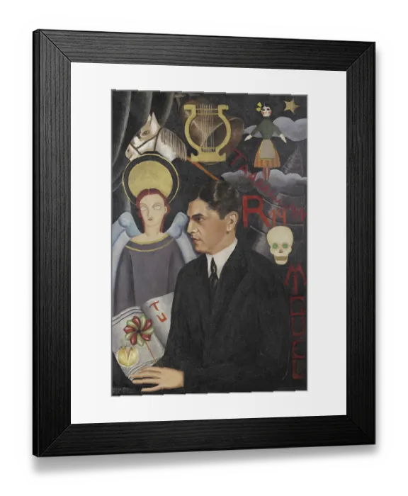 Framed Print : Portrait Of The Poet, (1905-1961) Framed Print : Portrait Of The Poet, (1905-1961)