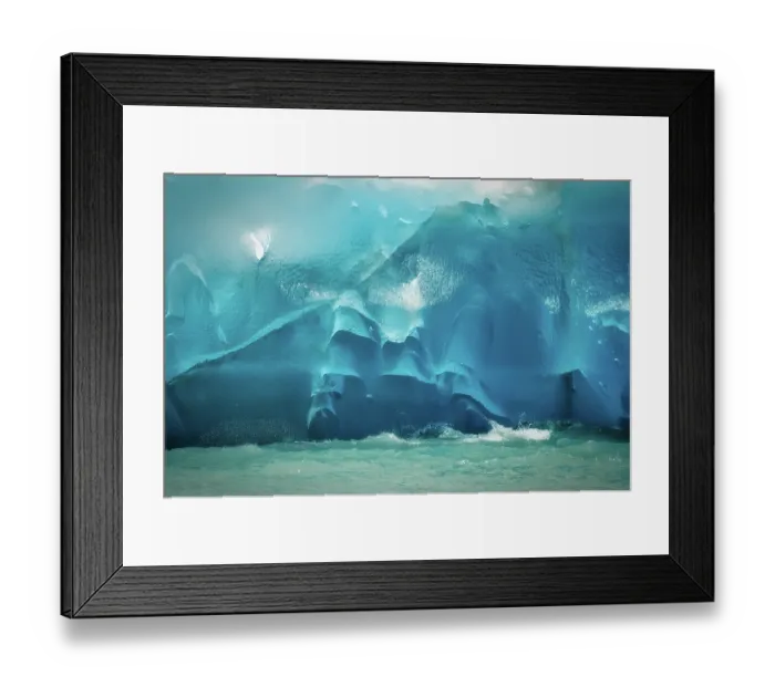 Framed Print : Chillin. A closeup of some blue ice at the bottom of the Perito Moreno Framed Print : Chillin. A closeup of some blue ice at the bottom of the Perito Moreno