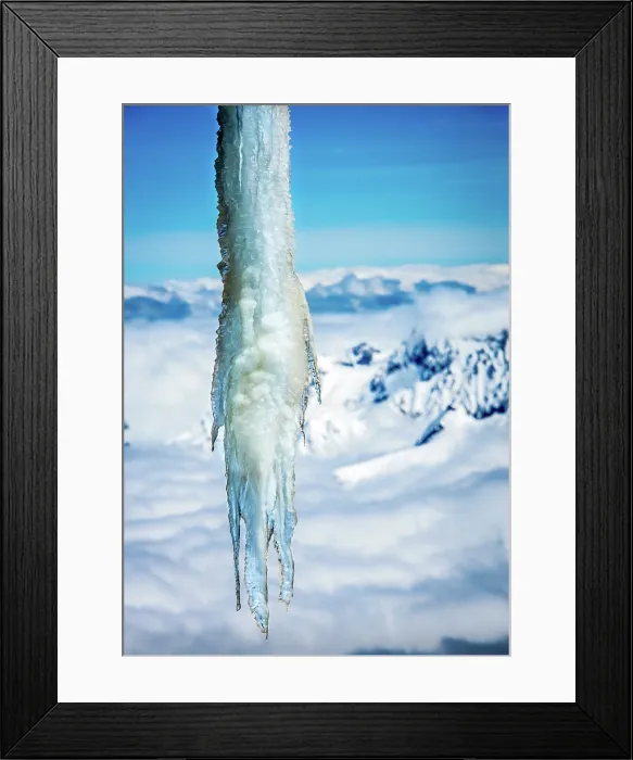 Framed Print : Icicle above clouds Framed Print : Icicle above clouds