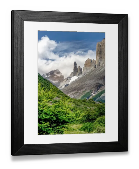 Framed Print : The back of the chain of mountains that include Mount Fitz Roy, in the Patagonian portion of Argentina Framed Print : The back of the chain of mountains that include Mount Fitz Roy, in the Patagonian portion of Argentina