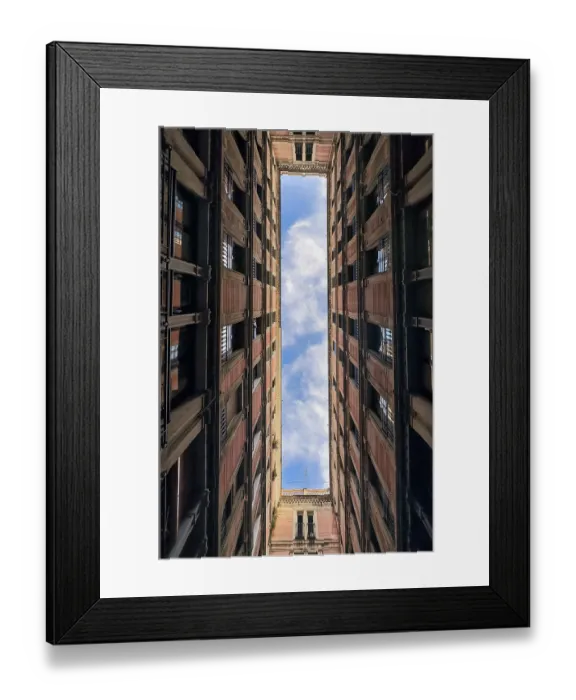 Framed Print : Sky view in Barcelona Framed Print : Sky view in Barcelona