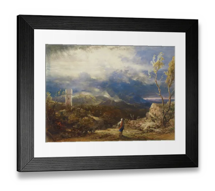 Framed Print : Christian Descending Into The Valley Of Humiliation (From The Pilgrims Progress), 1