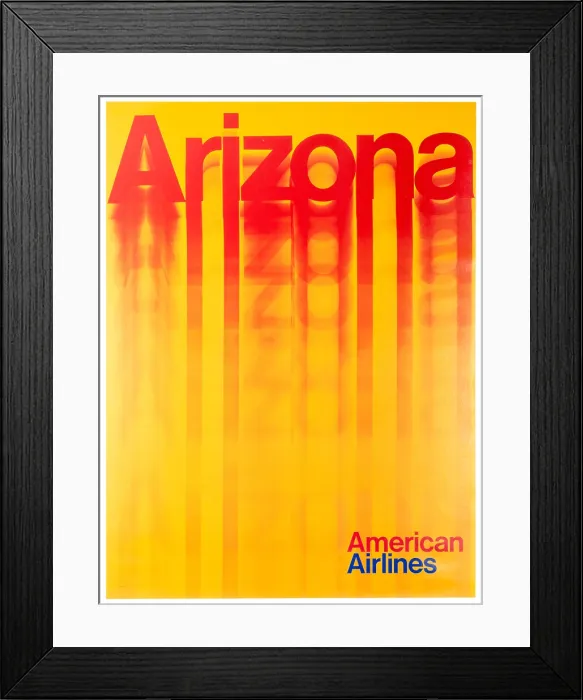 Framed Print : American Airlines Arizona Poster Framed Print : American Airlines Arizona Poster