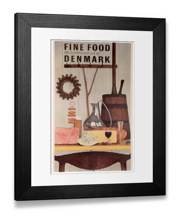 Framed Print : Danish Cuisine And Design Framed Print : Danish Cuisine And Design