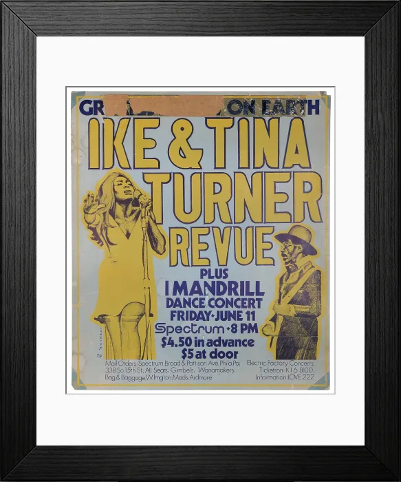 Framed Print : Ike And Tina Turner Review