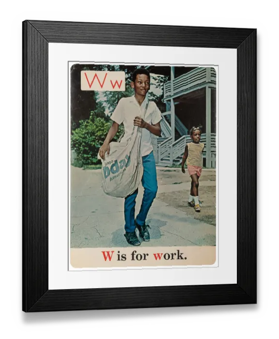 Framed Print : W Is For Work Framed Print : W Is For Work
