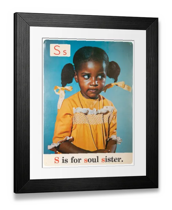 Framed Print : S Is For Soul Sister Framed Print : S Is For Soul Sister