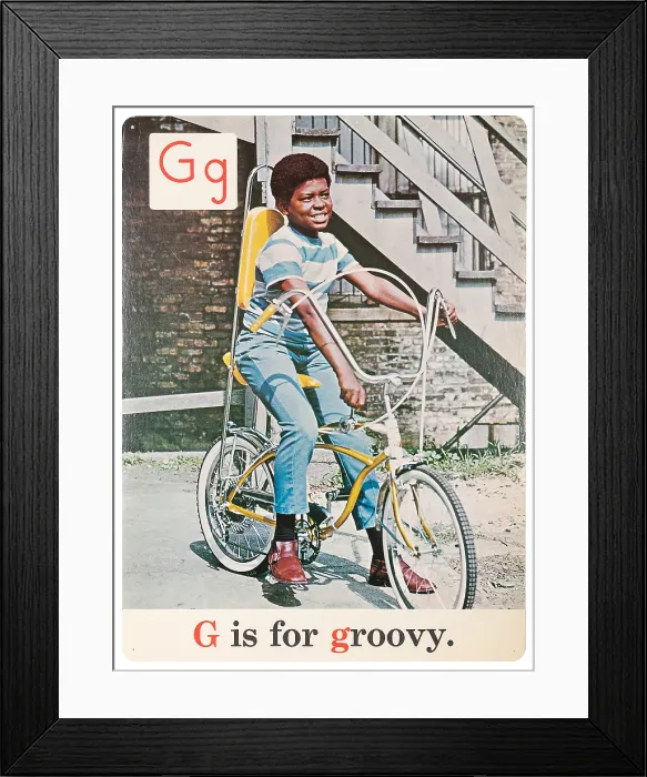 Framed Print : G Is For Groovy Framed Print : G Is For Groovy