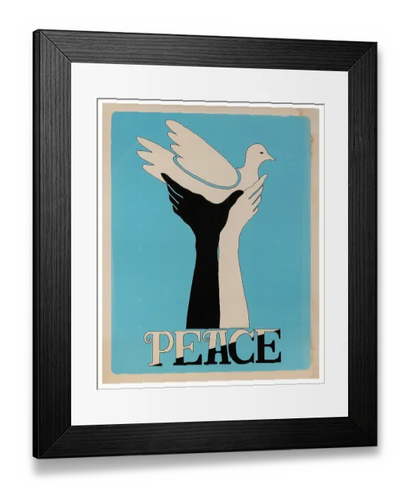 Framed Print : Peace Poster Framed Print : Peace Poster