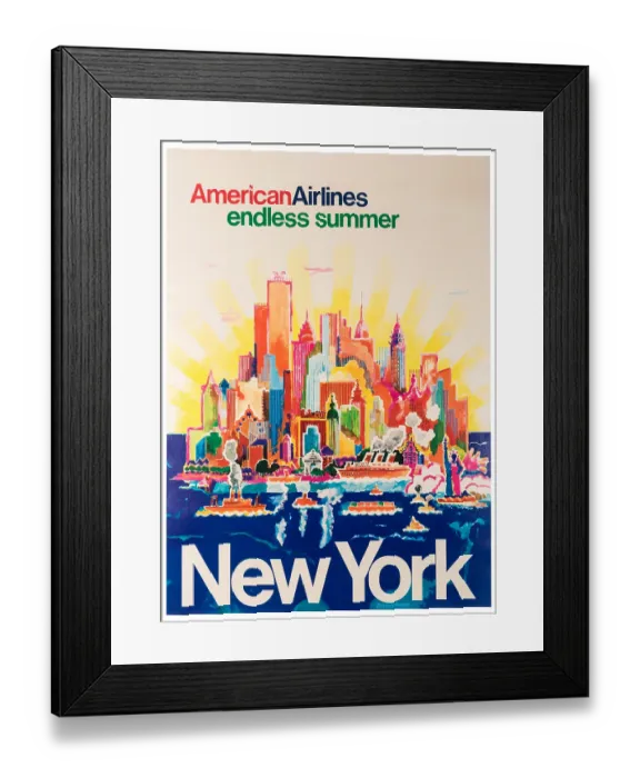 Framed Print : AA New York Poster Framed Print : AA New York Poster