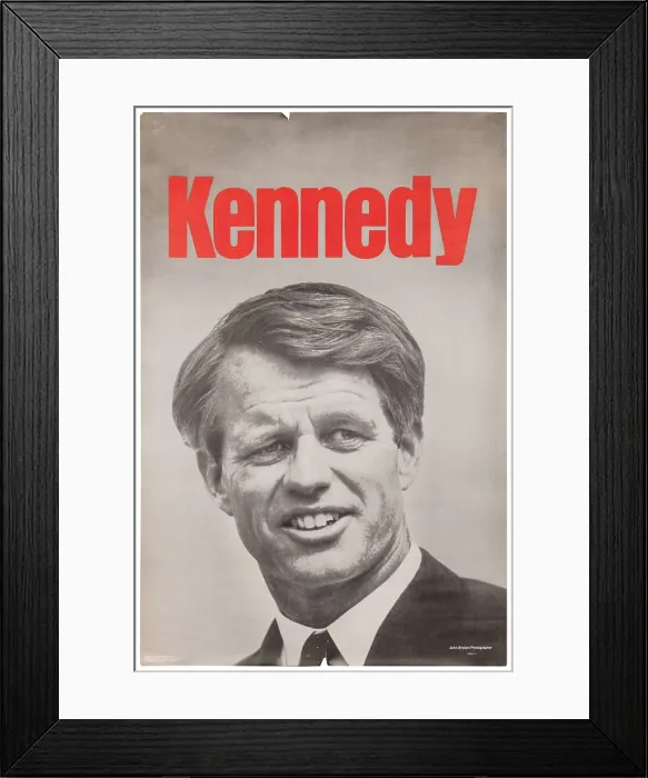 Framed Print : Kennedy Campaign Poster Framed Print : Kennedy Campaign Poster