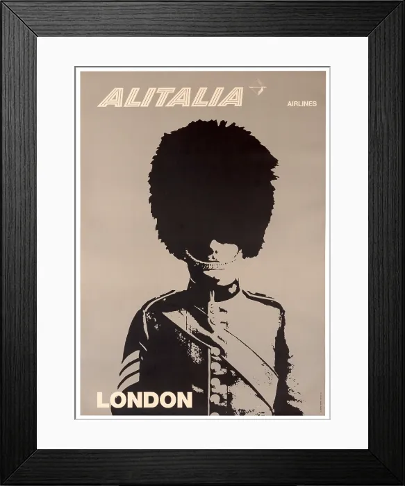 Framed Print : Alitalia London Queen'S Guard Framed Print : Alitalia London Queen'S Guard