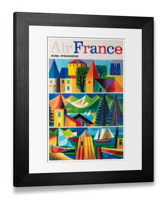 Framed Print : Air France Travel Poster