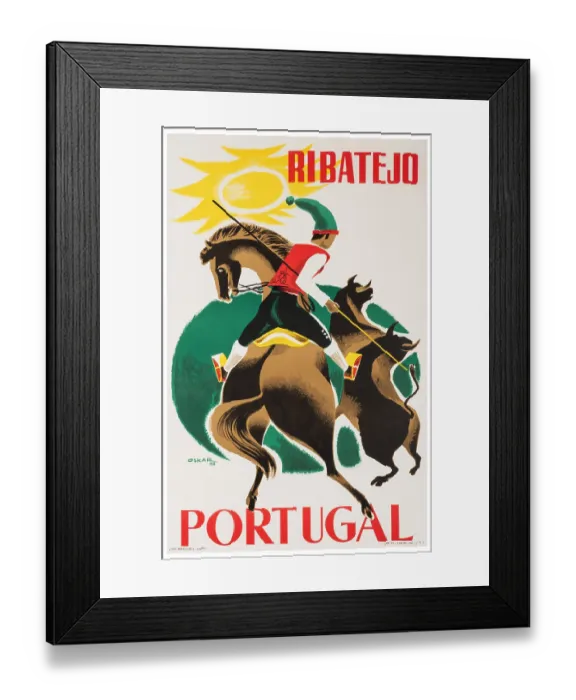 Framed Print : Ribatejo Bullfighter Poster Framed Print : Ribatejo Bullfighter Poster