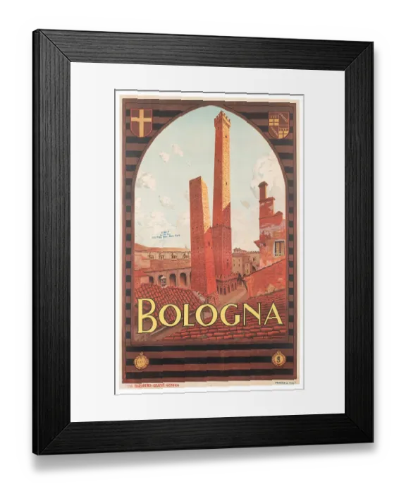 Framed Print : Bologna Travel Poster Framed Print : Bologna Travel Poster