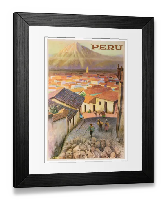 Framed Print : Arequipa Shepards Poster Framed Print : Arequipa Shepards Poster