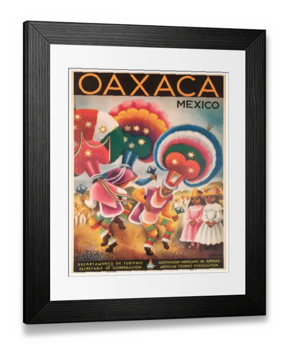 Framed Print : Oaxaca Dancers Poster Framed Print : Oaxaca Dancers Poster