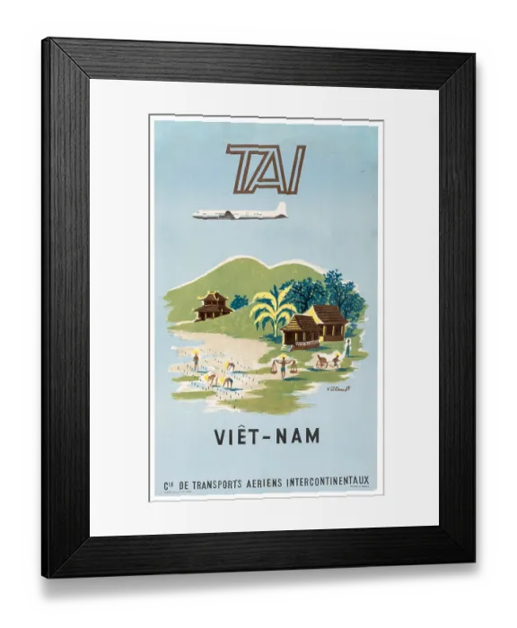 Framed Print : TAI Rural Vietnam Poster Framed Print : TAI Rural Vietnam Poster