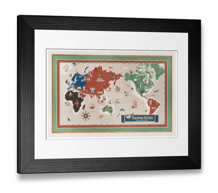 Framed Print : PAL Orient Star Map Poster Framed Print : PAL Orient Star Map Poster