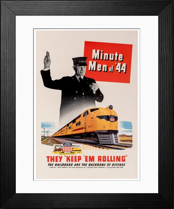Framed Print : Union Pacific Railroad Poster Framed Print : Union Pacific Railroad Poster