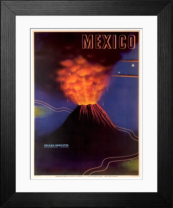 Framed Print : Paricutin Volcano Poster Framed Print : Paricutin Volcano Poster